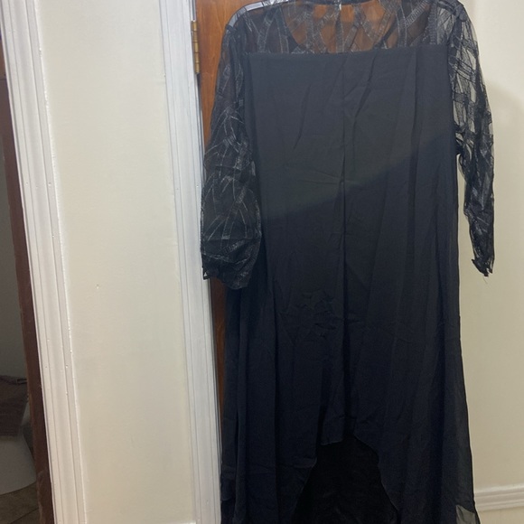 Black dress with sharkbite hem. - Picture 3 of 3